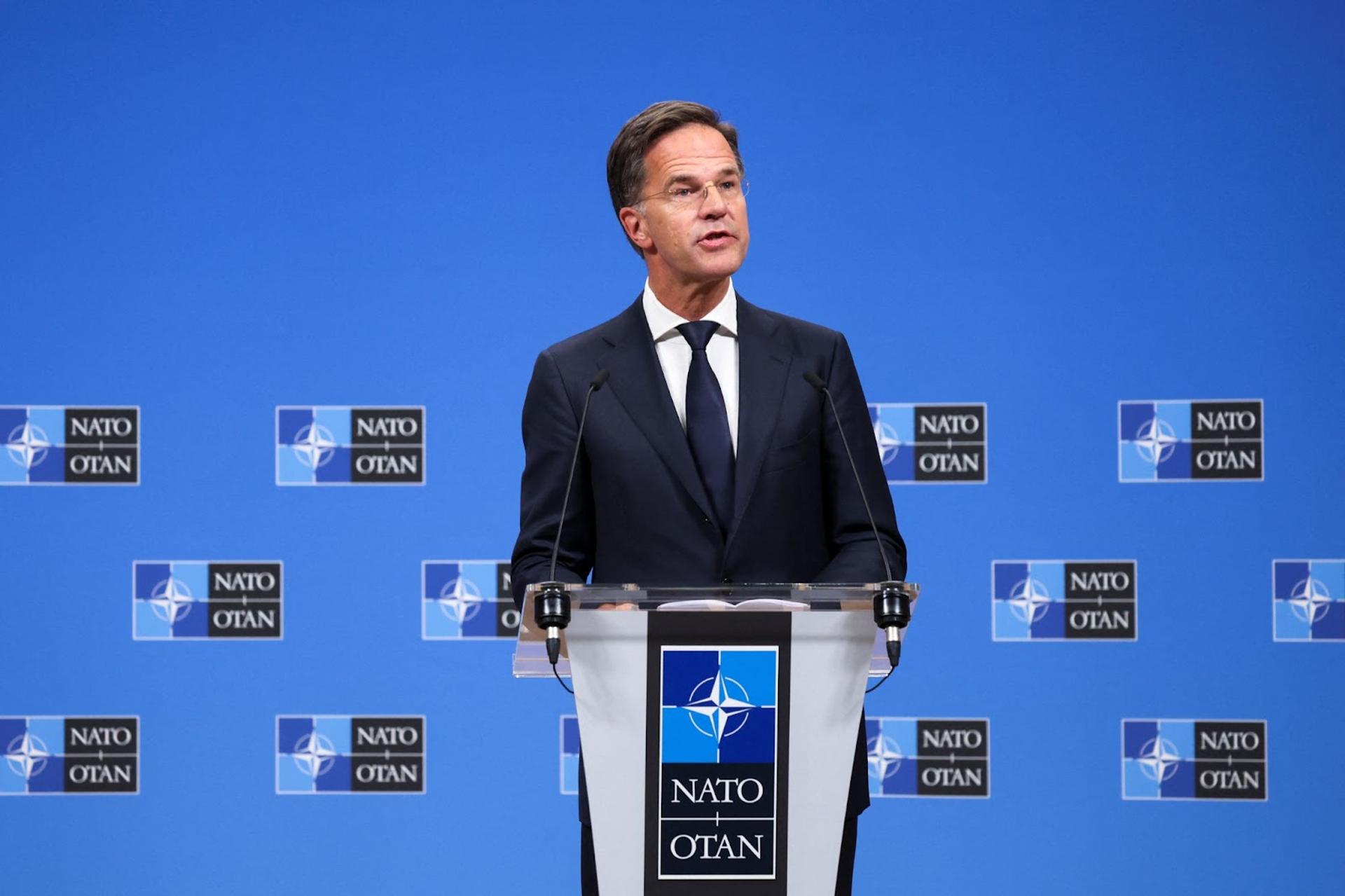 The head of NATO Mark Rutte. 