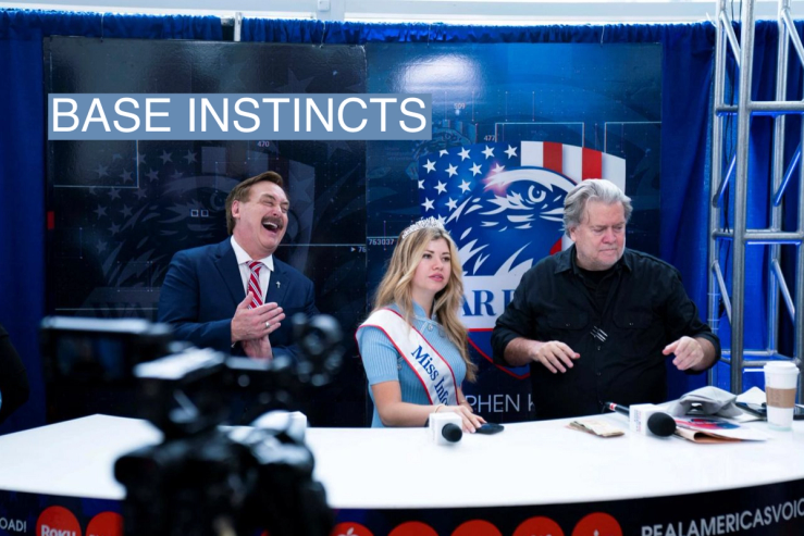 Steve Bannon and Mike Lindell at CPAC