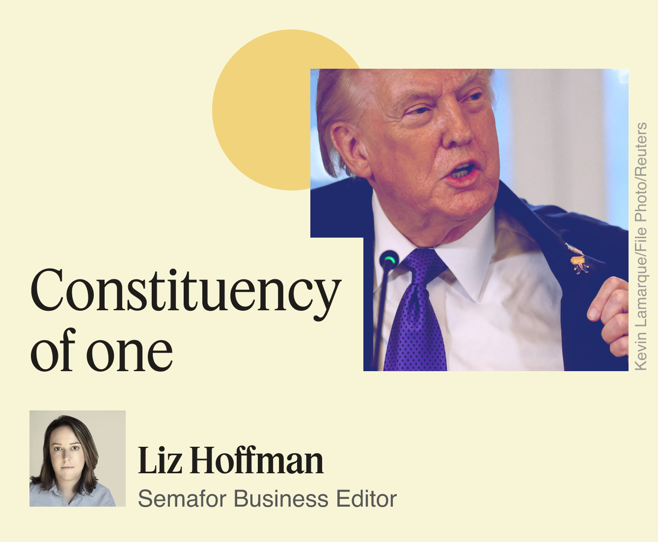 Constituency of one.