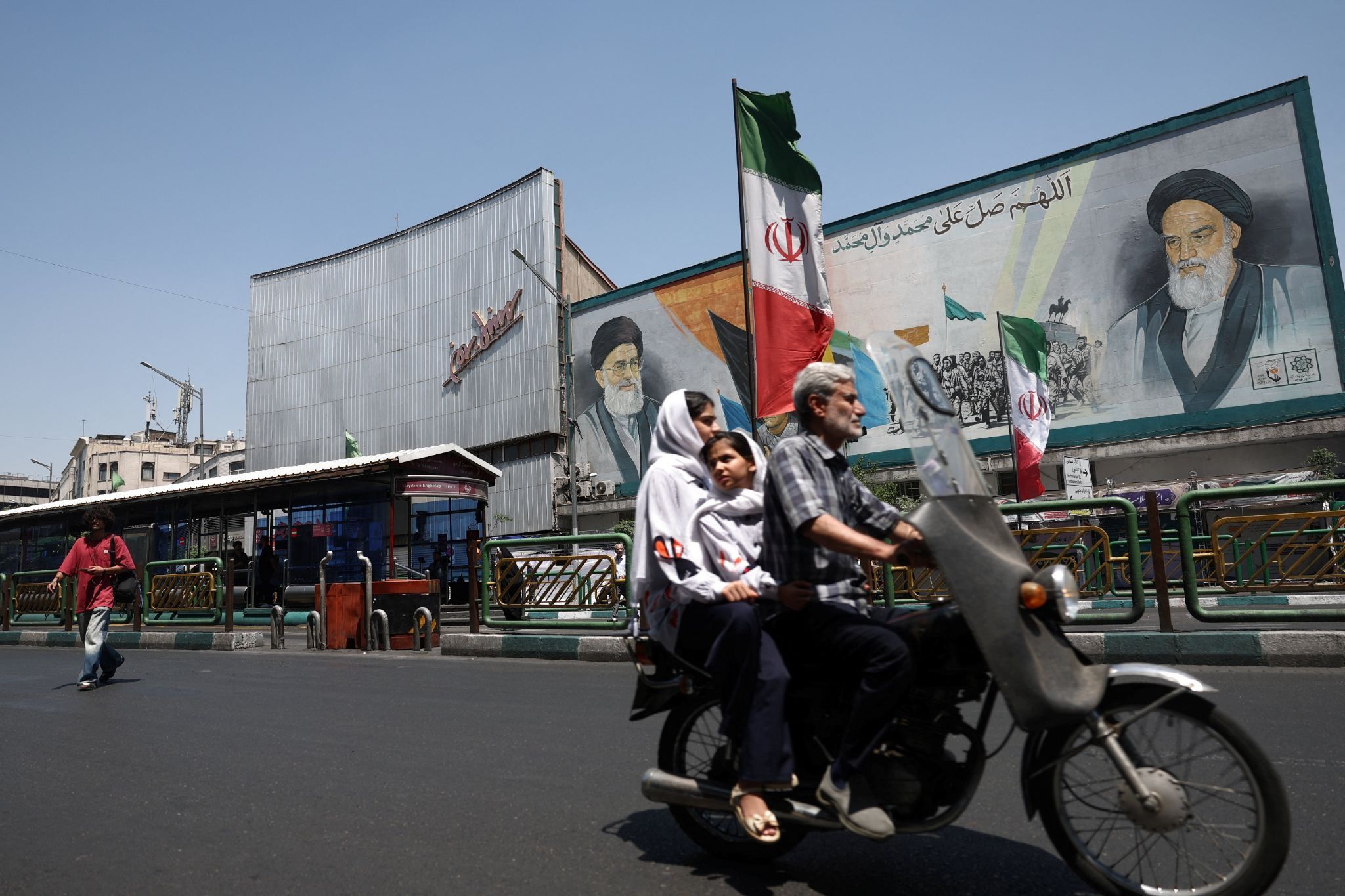 A pro-regime billboard in Tehran. 