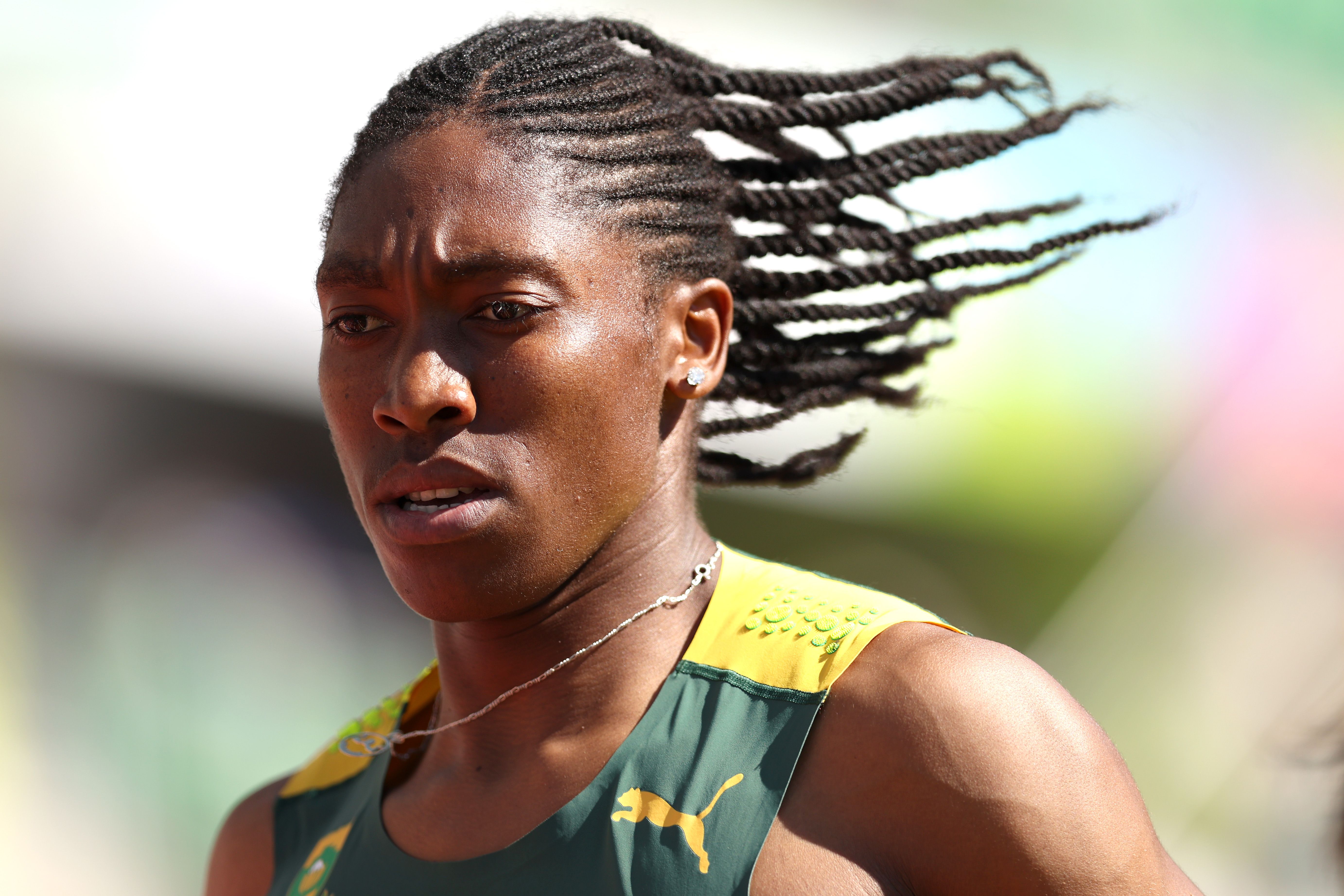 Headshot of Caster Semenya running.