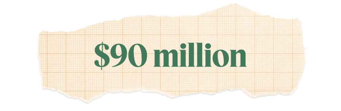 $90 million