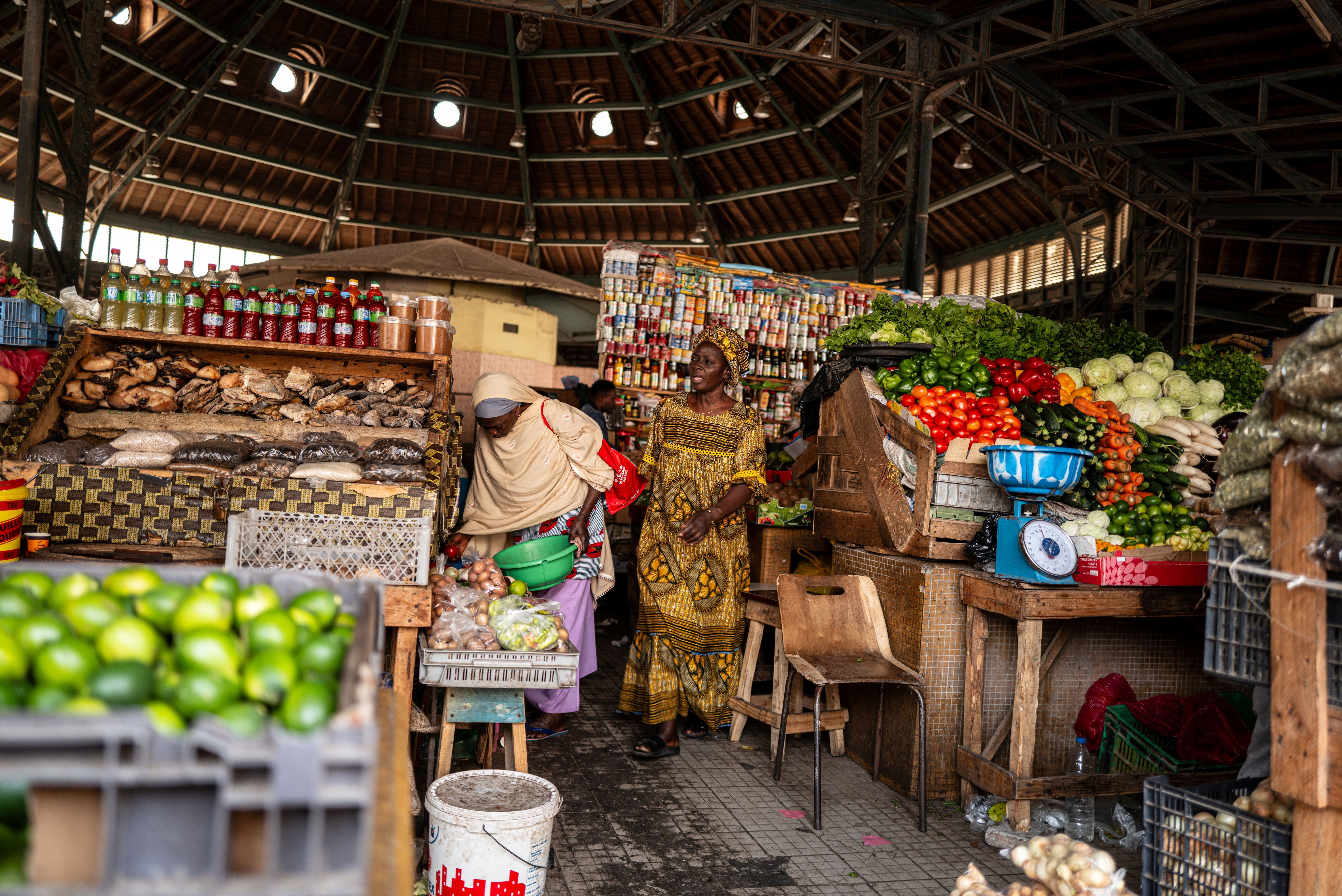 Kermel Market, in downtown Dakar, Senegal.