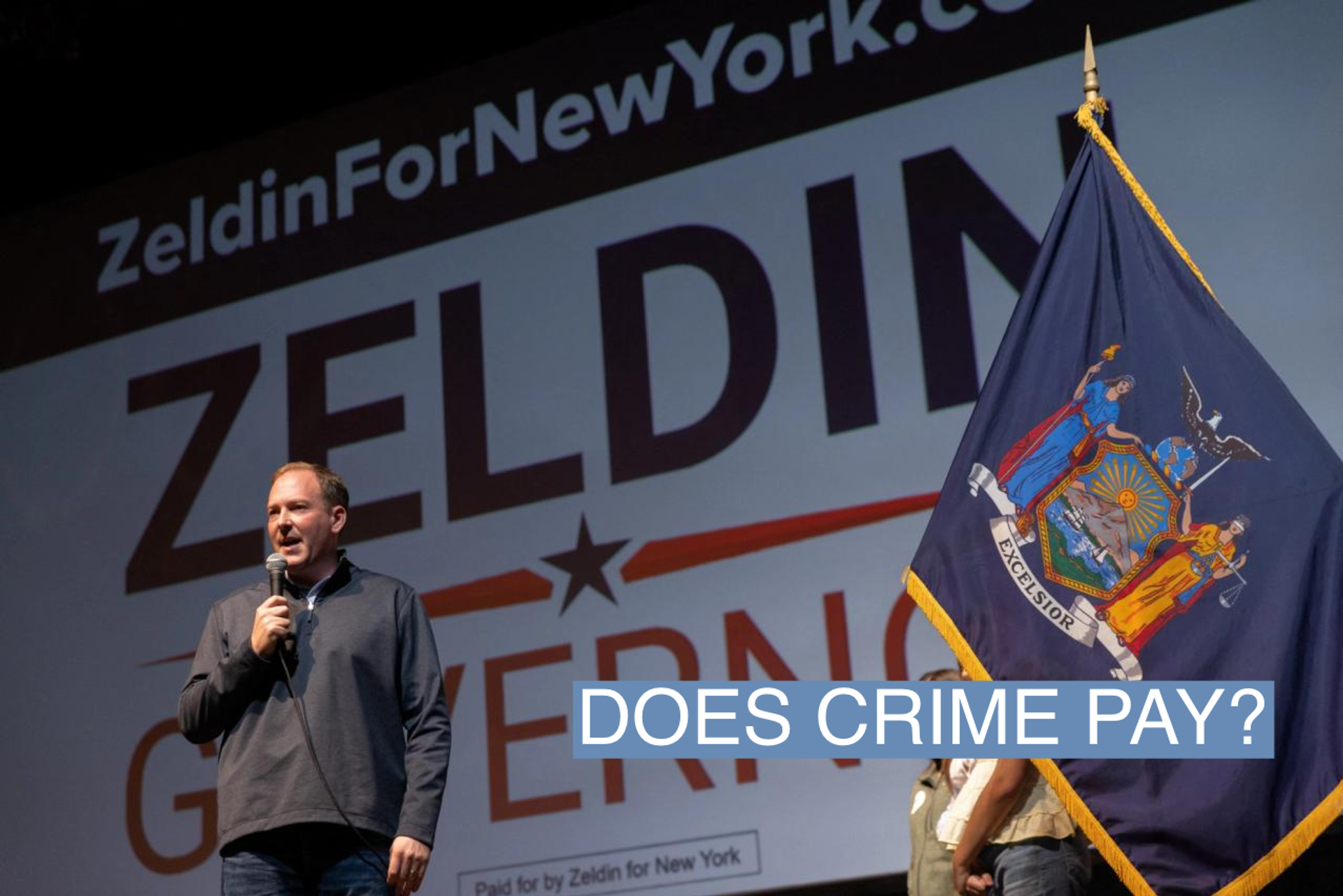 New York congressman and Republican New York gubernatorial candidate Lee Zeldin speaks during a Get Out the Vote Rally, ahead of the midterm elections, in Chester, New York, U.S., November 5, 2022. 