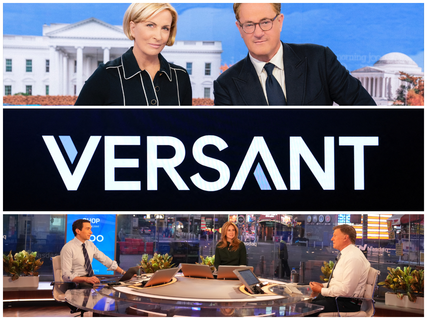 Versant logo and ‘Morning Joe’ and ‘Squawk Box’ sets