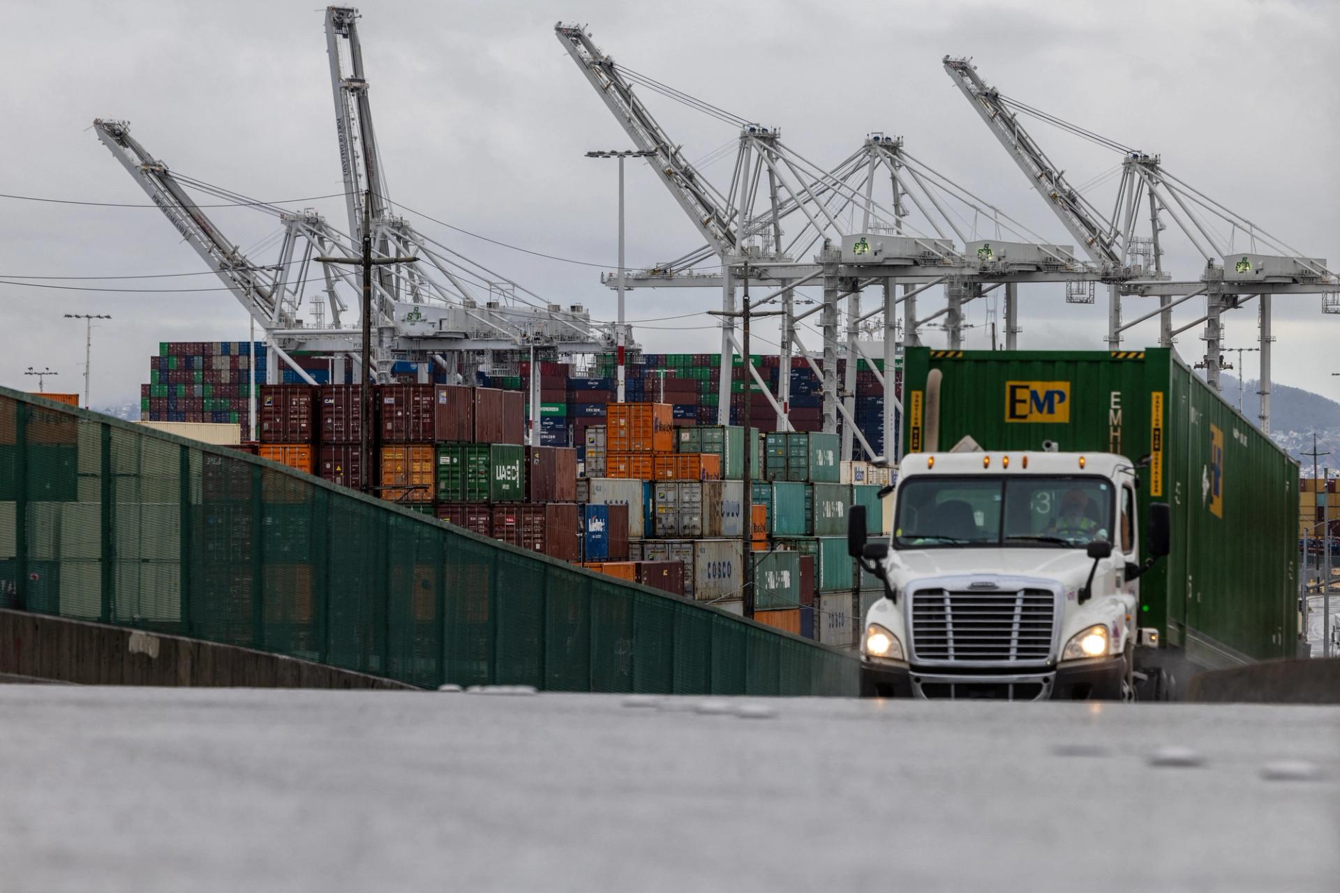 Shipping containers in Oakland