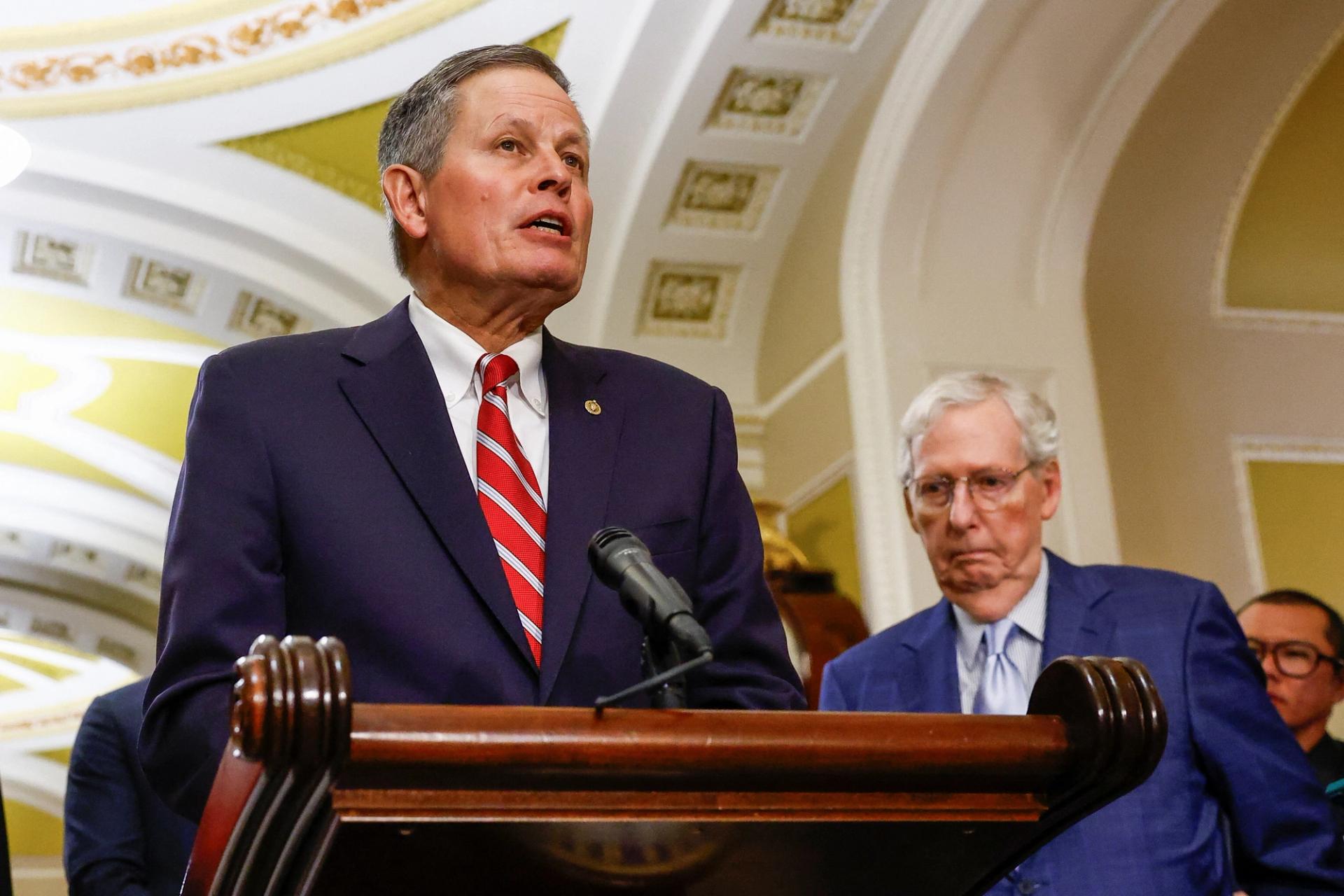 National Republican Senatorial Committee Chair Steve Daines of Montana