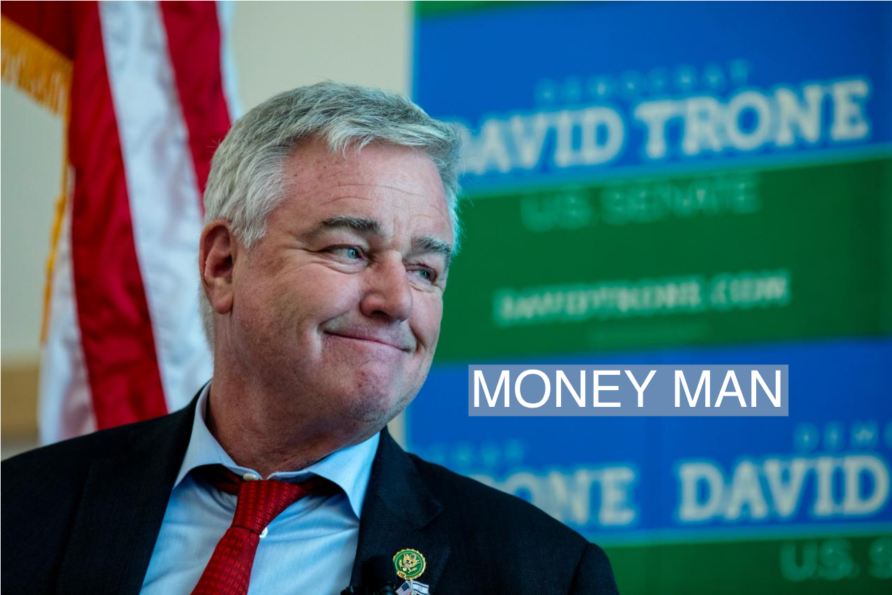 Maryland State Representative David Trone holds a roundtable about Latino issues a library in Hyattsville, Md., on Oct. 15, 2023.