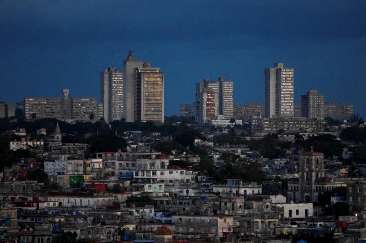 A view of sunrise over Havana after second power grid collapse in a week.