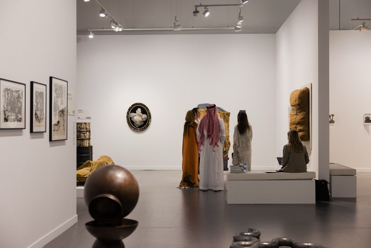 A gallery during Art Basel Doha in M7 district.
