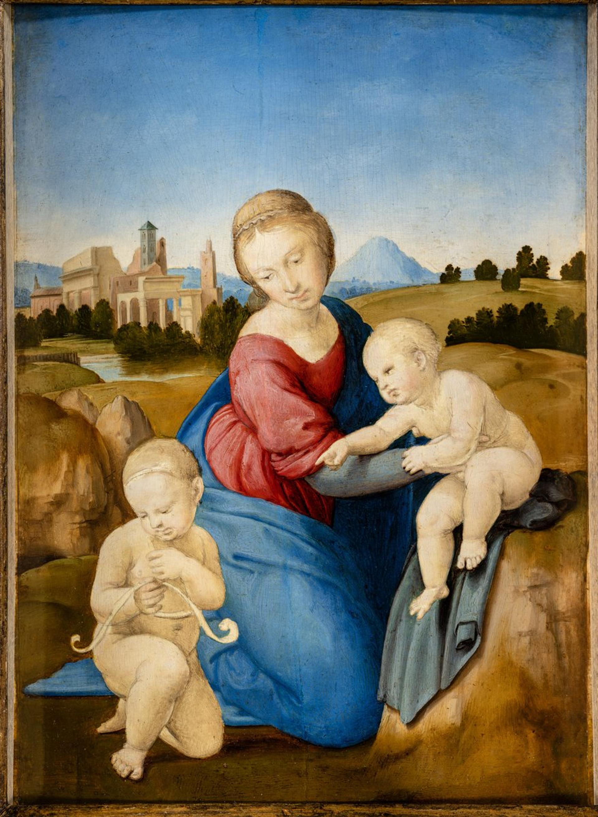 Raphael’s The Virgin and Child with the Infant St John the Baptist.