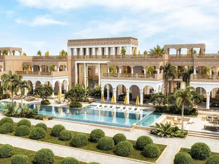A rendering of Rayana mansions in Diriyah.
