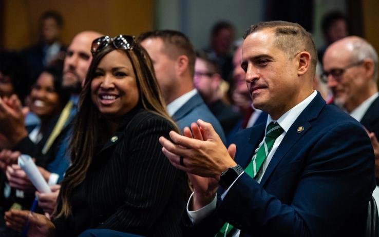 Lynne Patton, at left