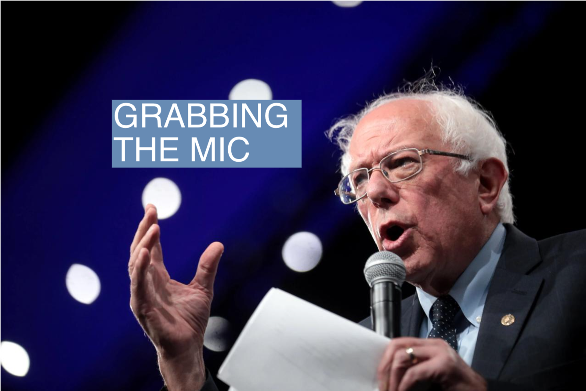 U.S. Senator Bernie Sanders at a forum on gun violence in Des Moines, Iowa. August 10, 2019.