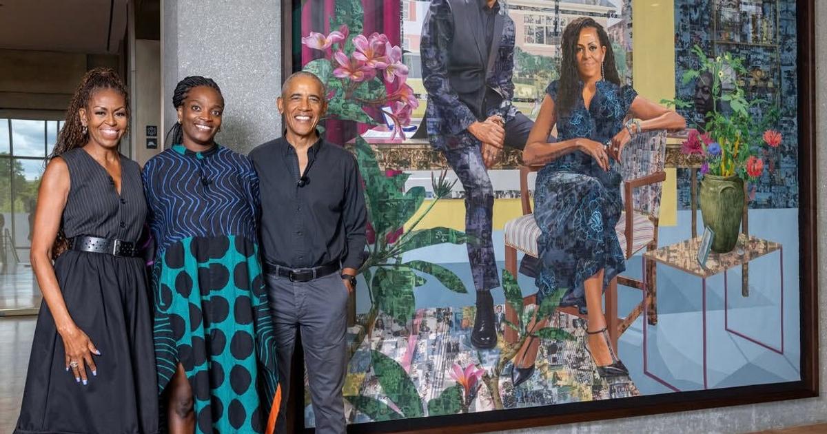 Nigerian-born artist taps memories for Obamas portrait