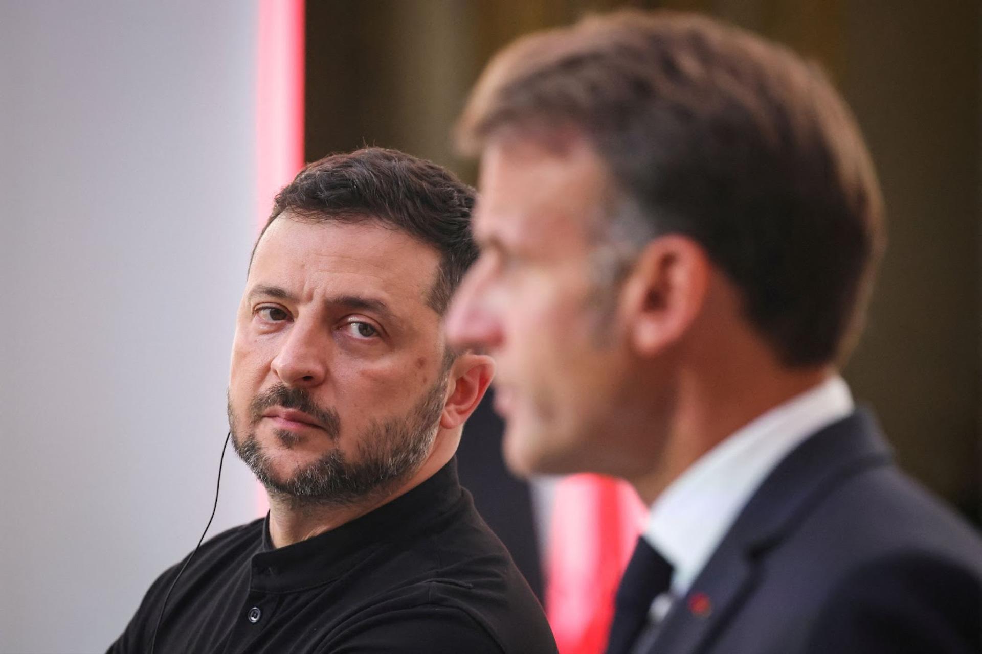 Zelenskyy and Macron. 