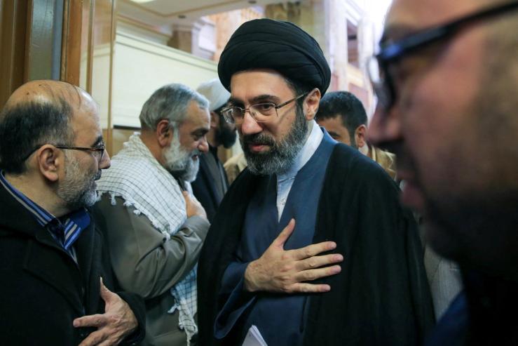 Iran’s new supreme leader, Mojtaba Khamenei, the second son of late Iran’s Supreme Leader Ayatollah Ali Khamenei, attends a meeting in Tehran, Iran