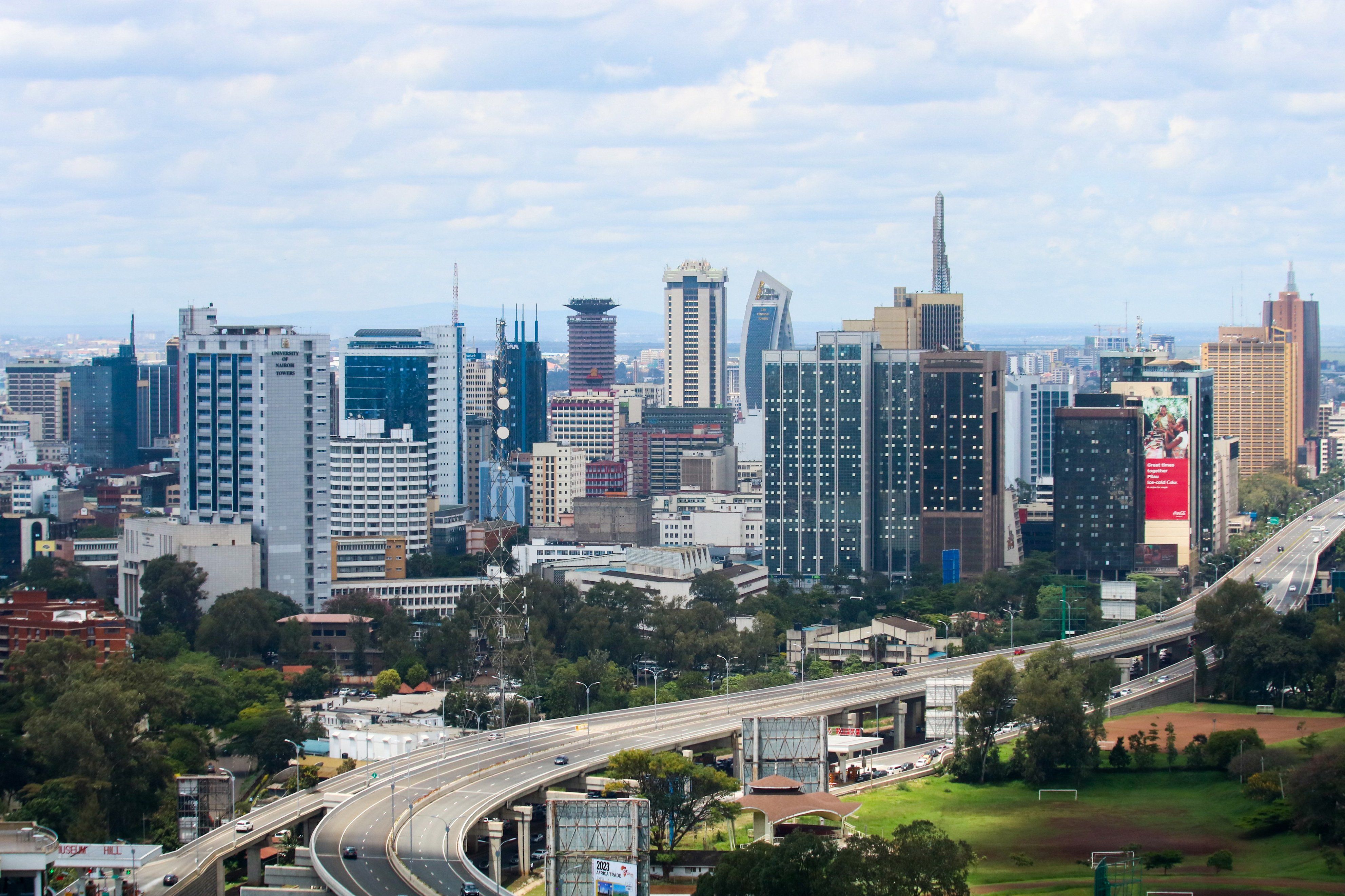 The Nairobi skyline