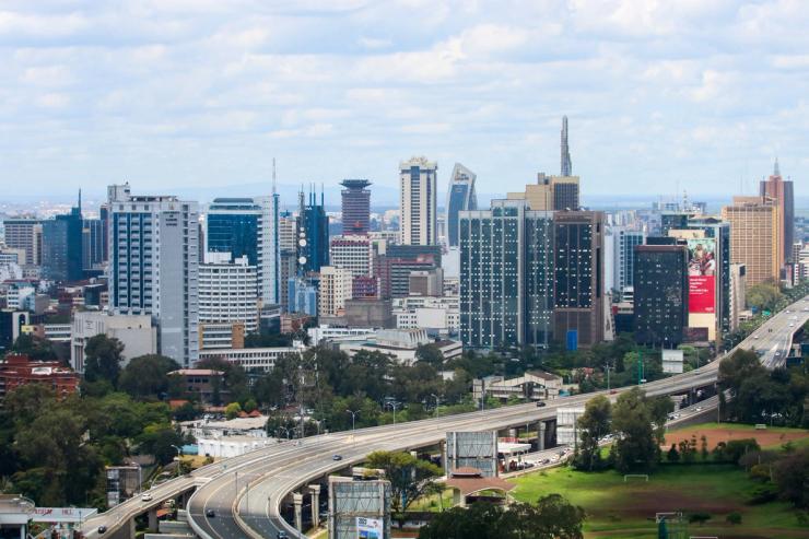 The Nairobi skyline