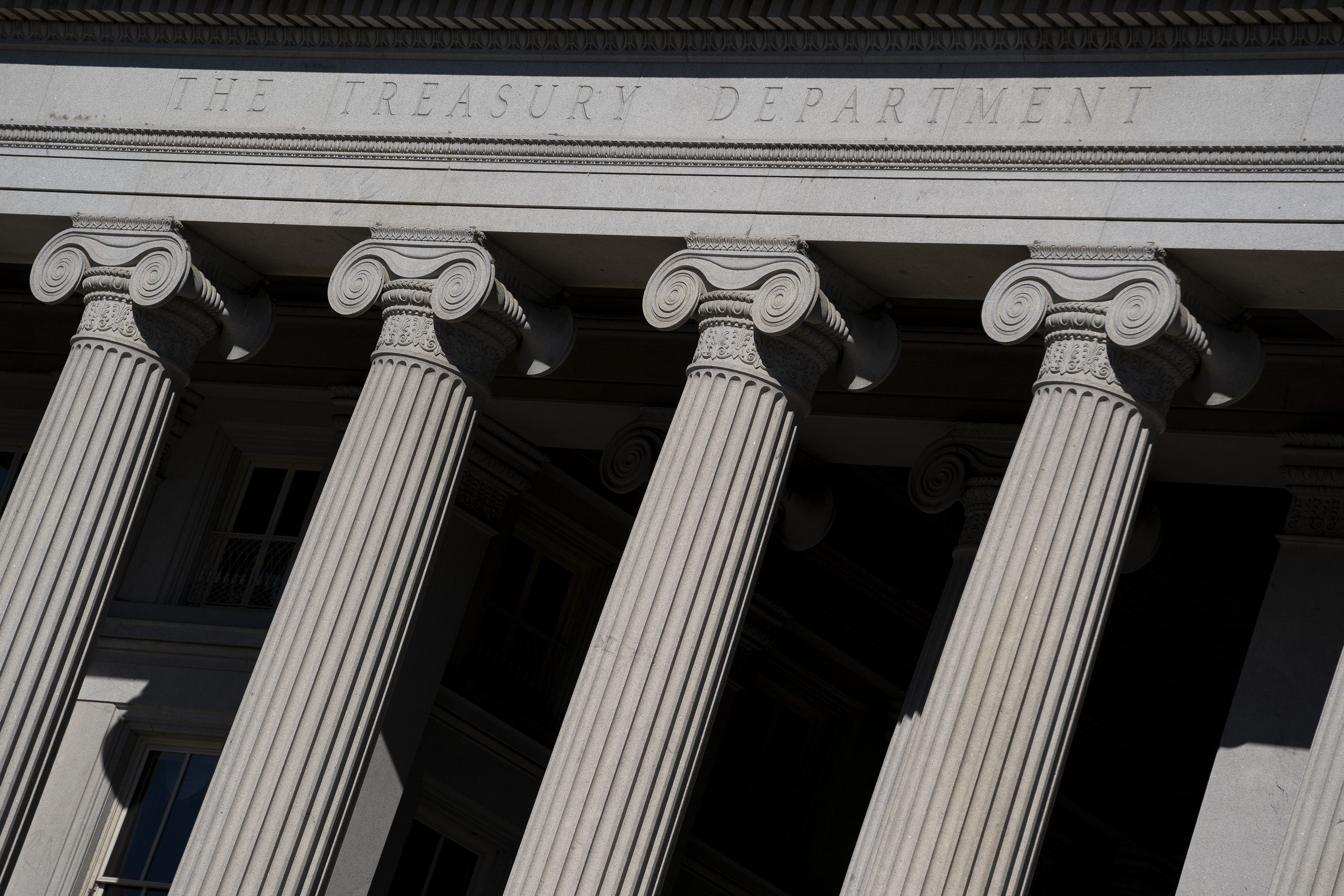 The Treasury Department building in Washington