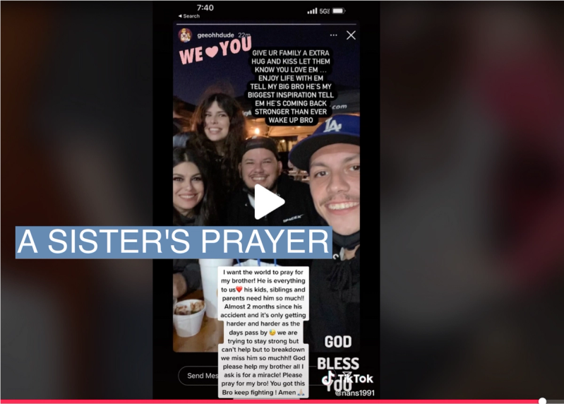 a TikTok posted by Cabada’s sister