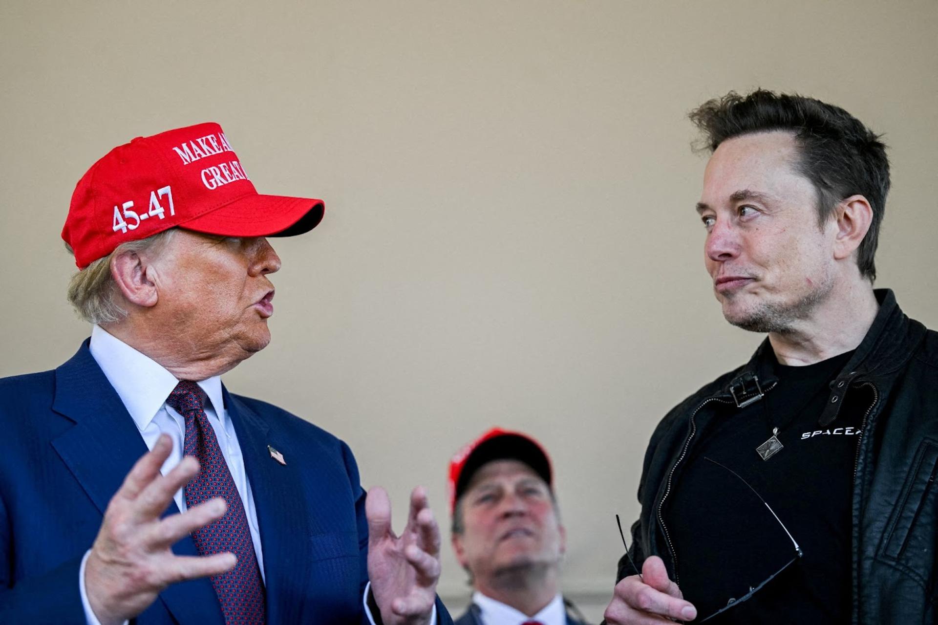 Elon Musk and Donald Trump.