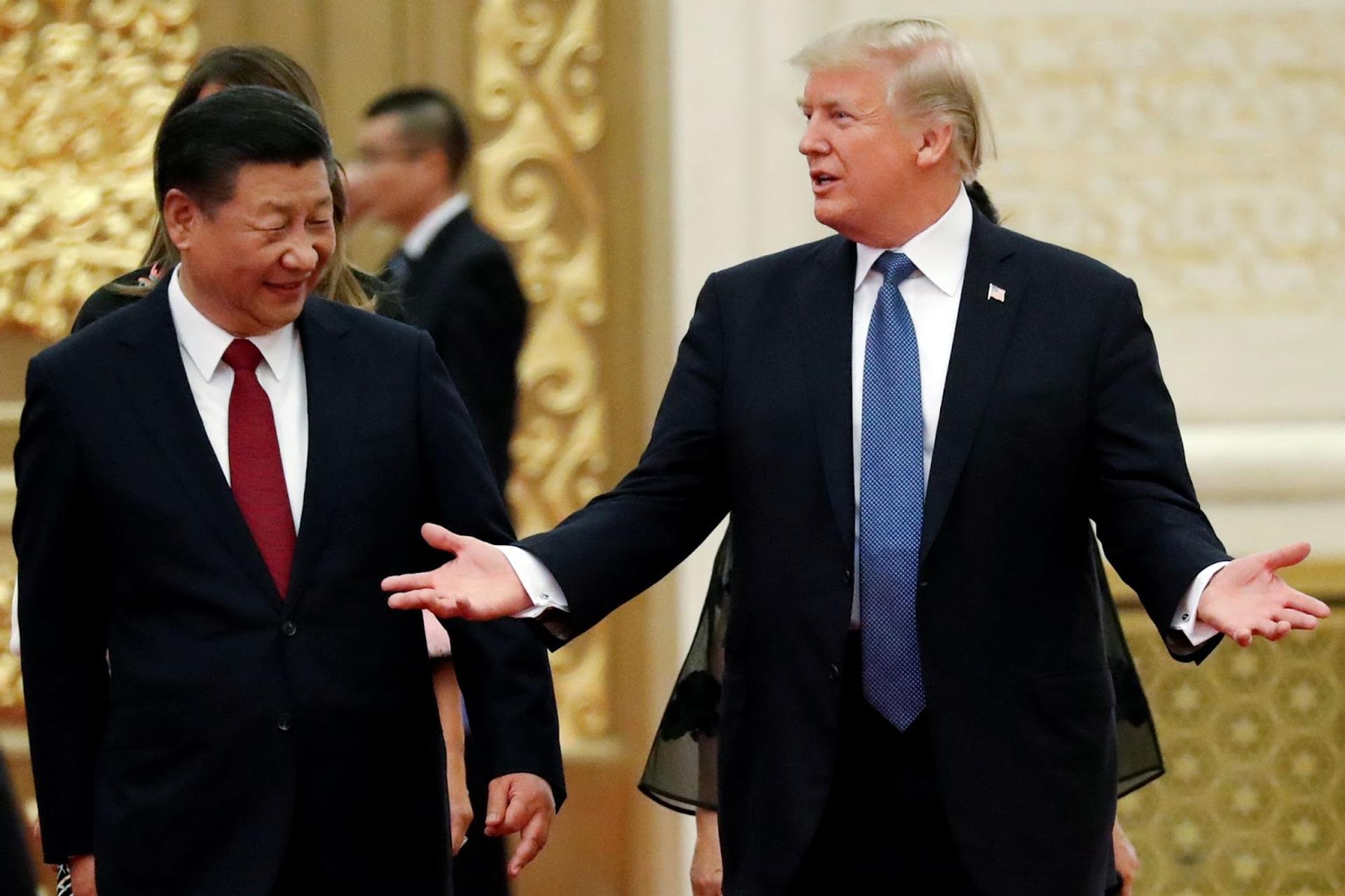 Xi Jinping and Donald Trump