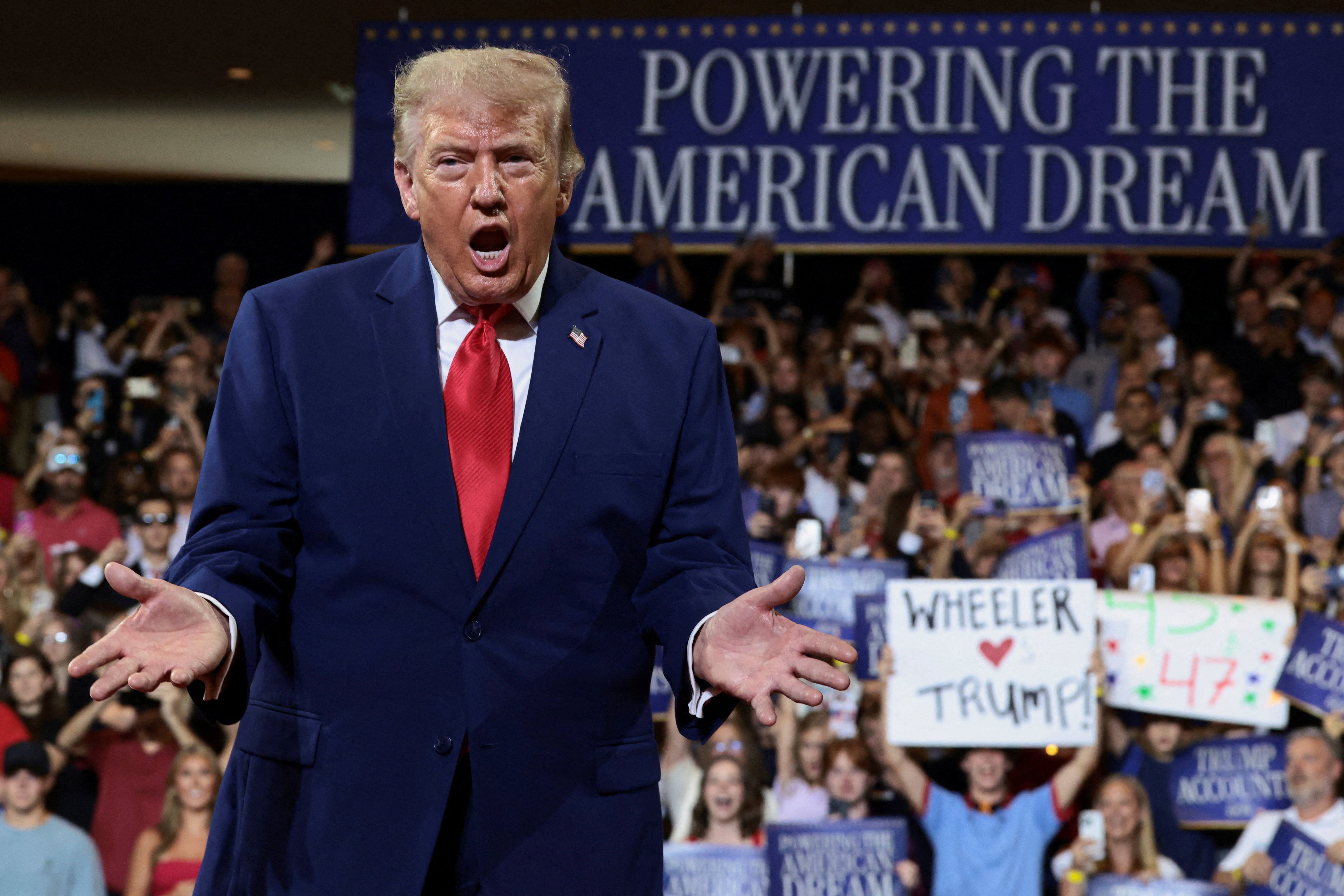 President Donald Trump in Georgia