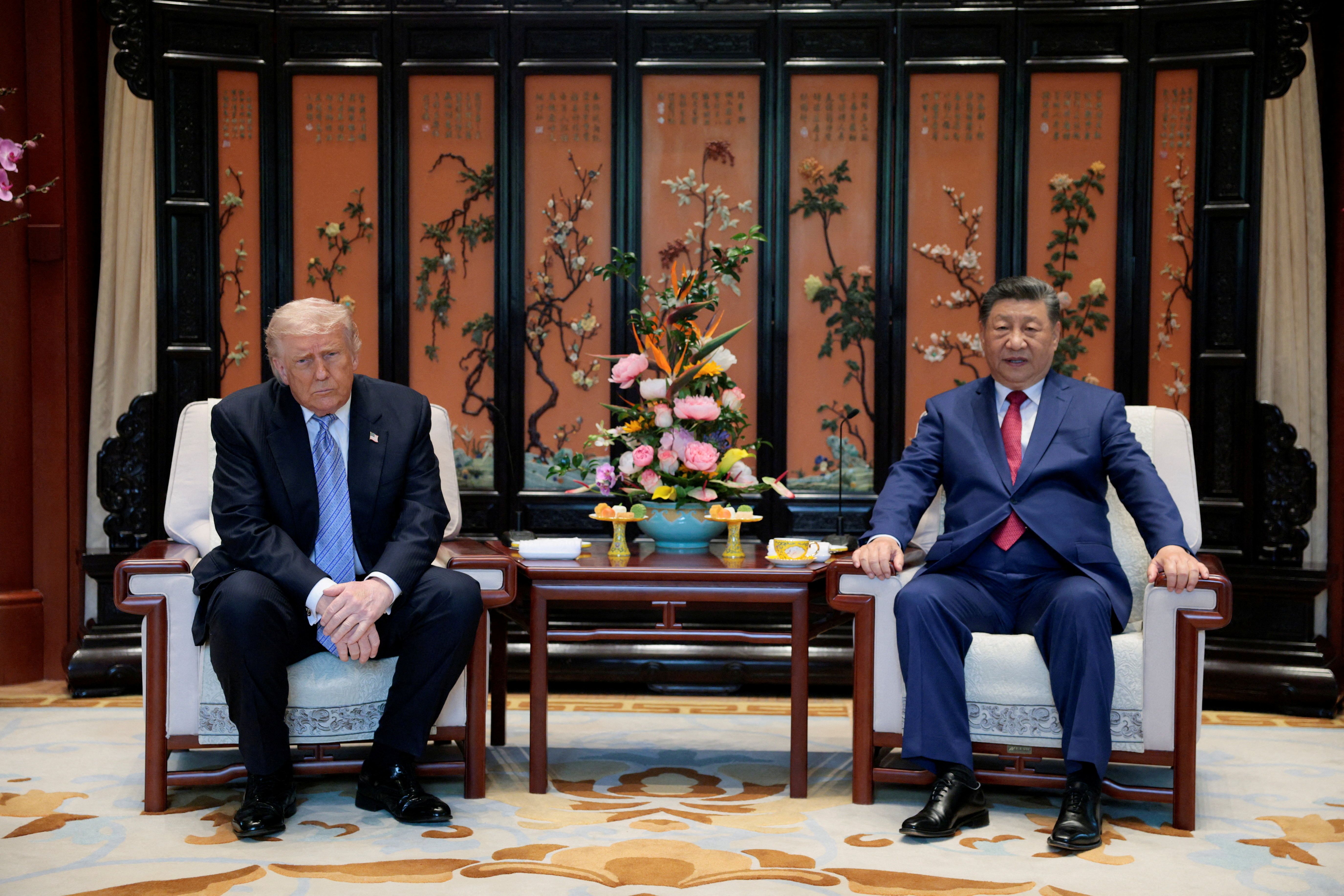 Donald Trump and Xi Jinping 