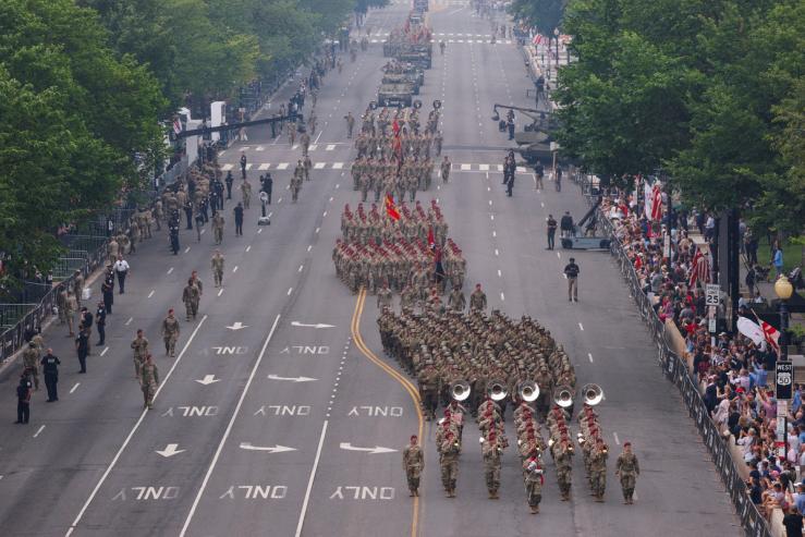 The DC military parade