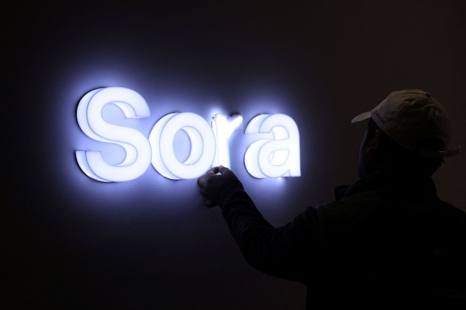 A Sora logo. 