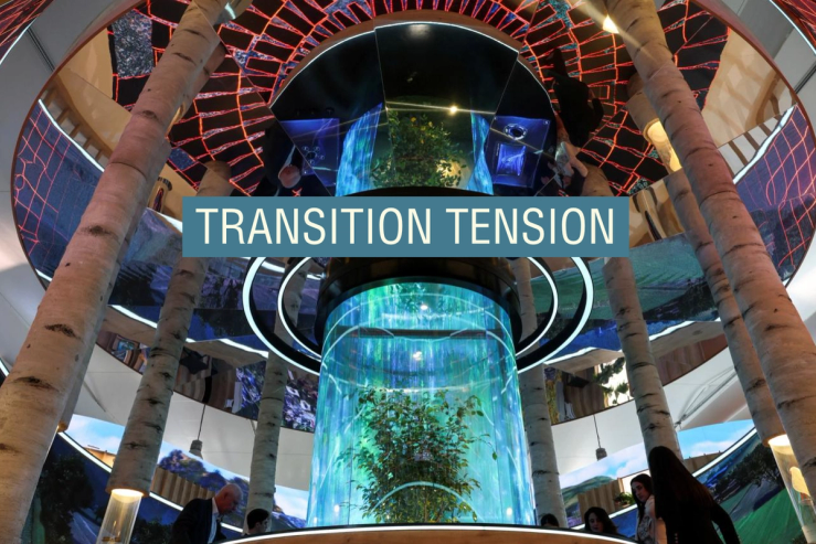 A view inside the COP29 venue in Baku.