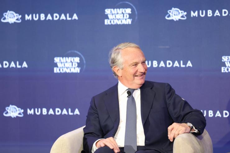 Alexander Wynaendts of Deutsche Bank speaks during Semafor World Economy 2026