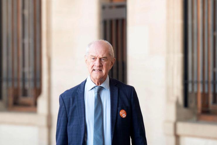 Roelf Meyer. Deaan Vivier/Beeld/Gallo Images via Getty Images.