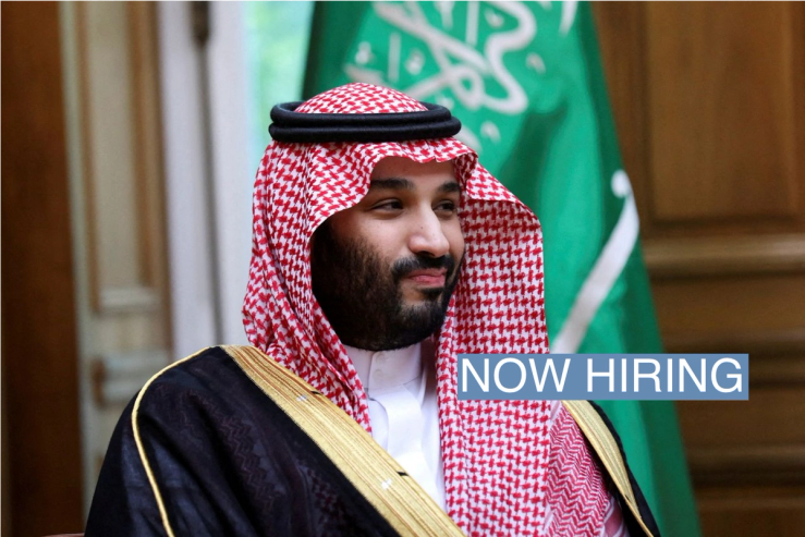 Saudi Crown Prince Mohammed bin Salman meets with Greek Prime Minister Kyriakos Mitsotakis (not pictured) at the Maximos Mansion in Athens, Greece, July 26, 2022.