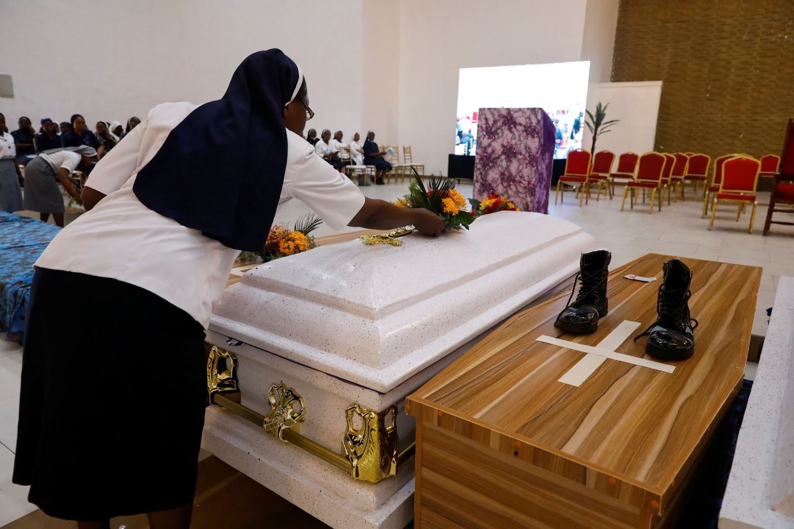 Mourning after a 2022 attack.