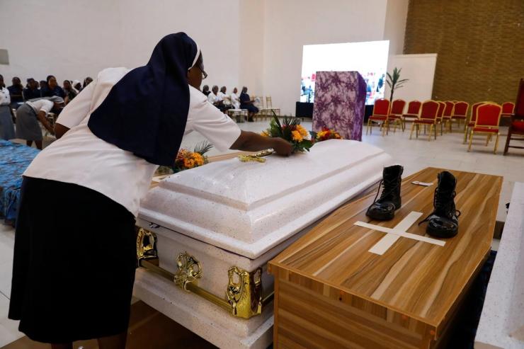 Mourning after a 2022 attack.