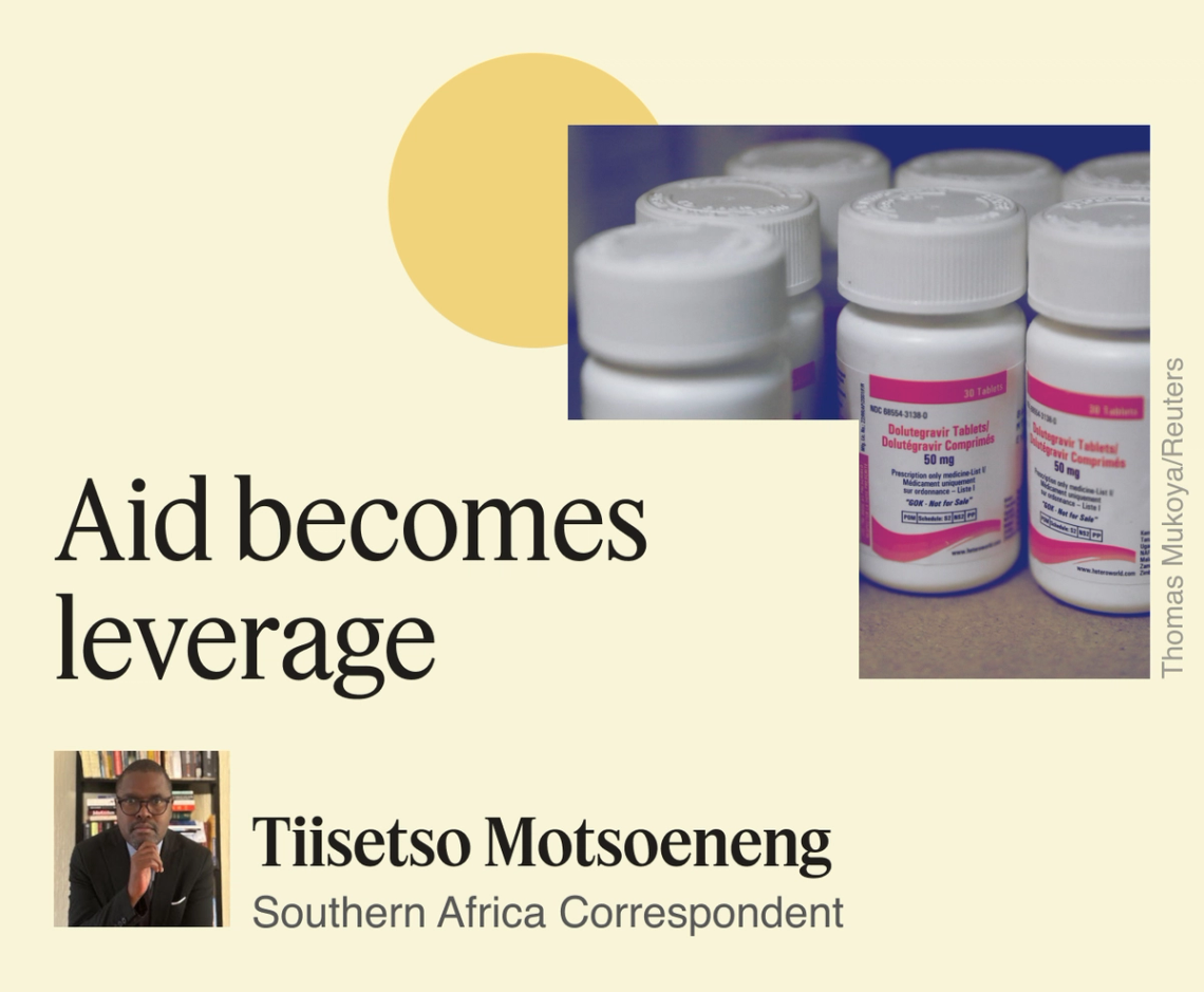 Aid becomes leverage, Tiisetso Motsoeneng.