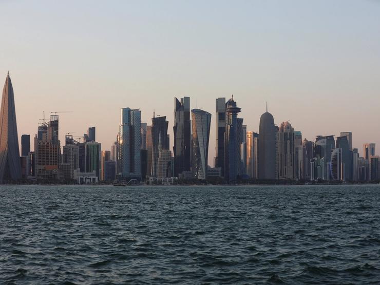 View of the Doha skyline.