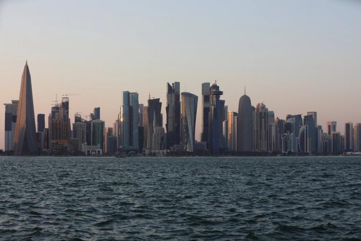 Doha skyline.