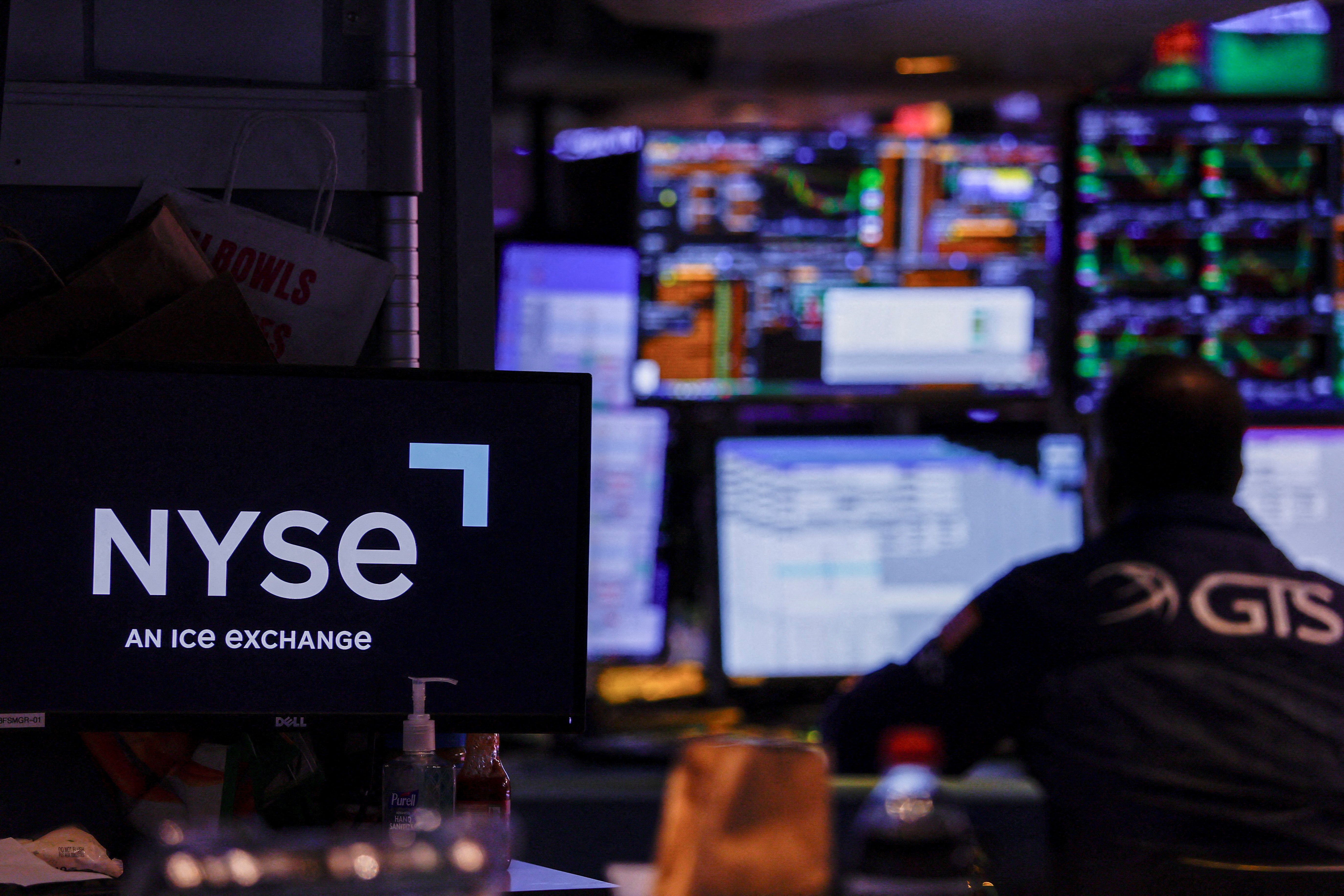 A trader at the NYSE. 