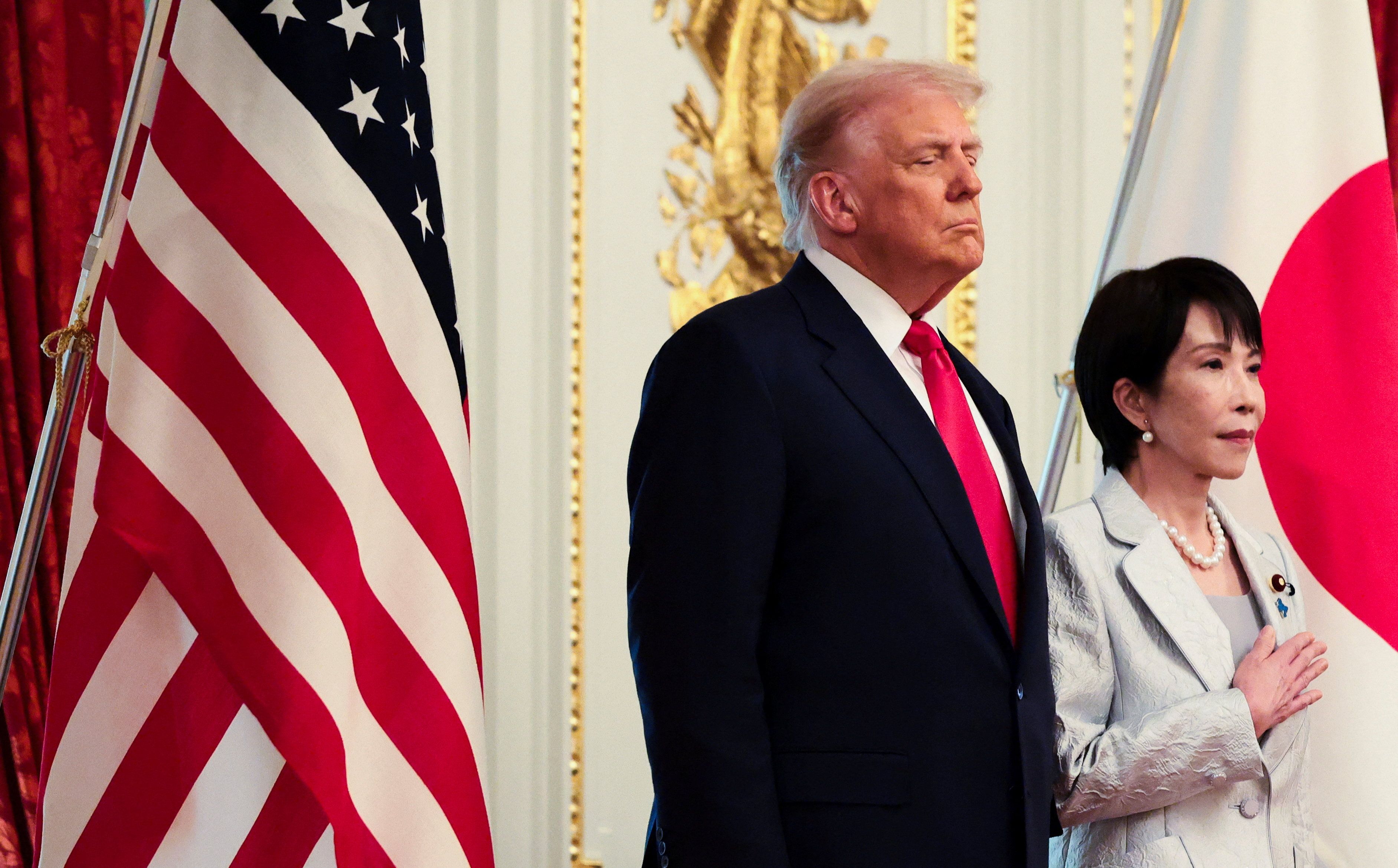 US President Donald Trump and Japanese Prime Minister Sanae Takaichi