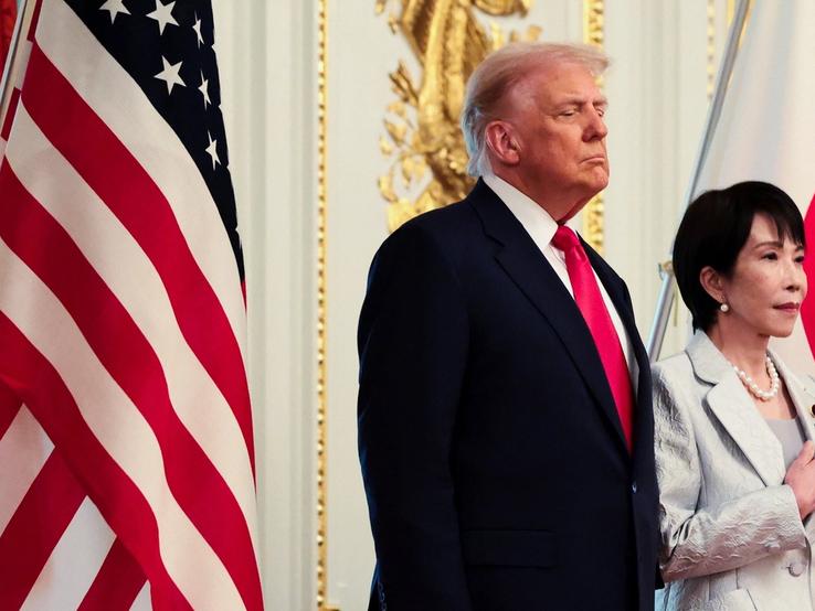 US President Donald Trump and Japanese Prime Minister Sanae Takaichi