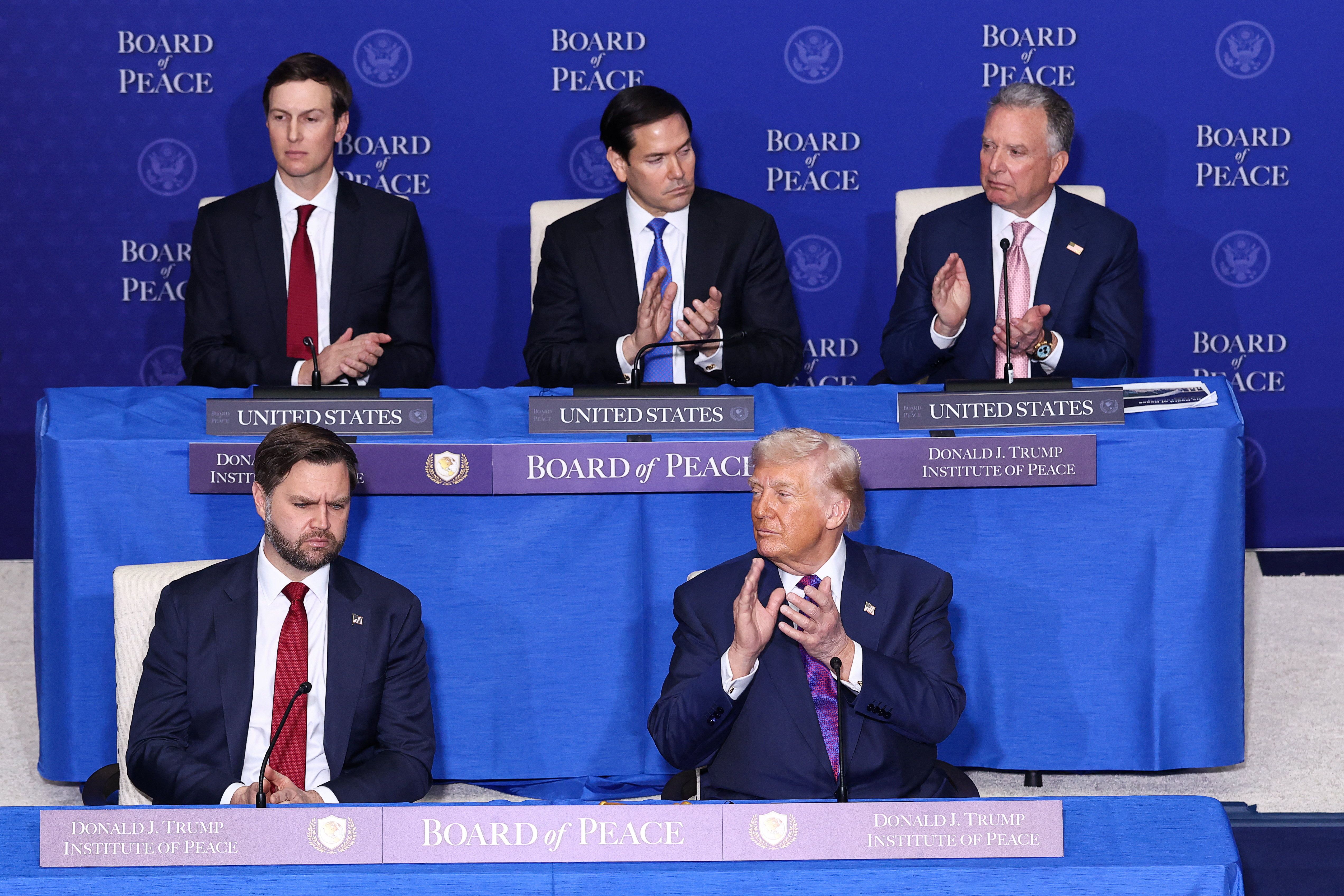 The inaugural Board of Peace meeting