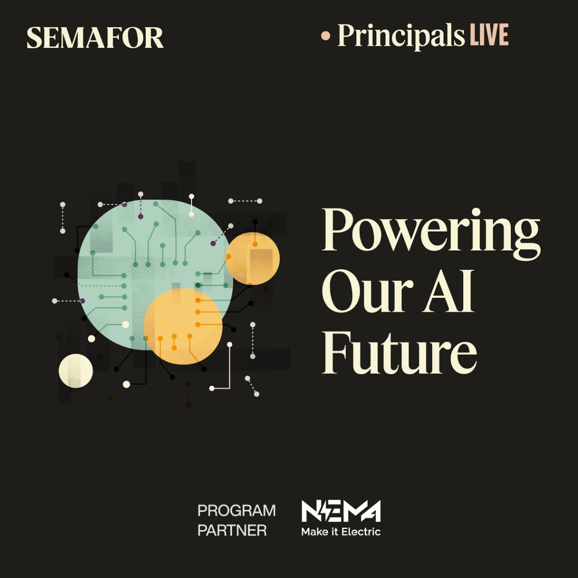 A graphic promoting Semafor’s event.