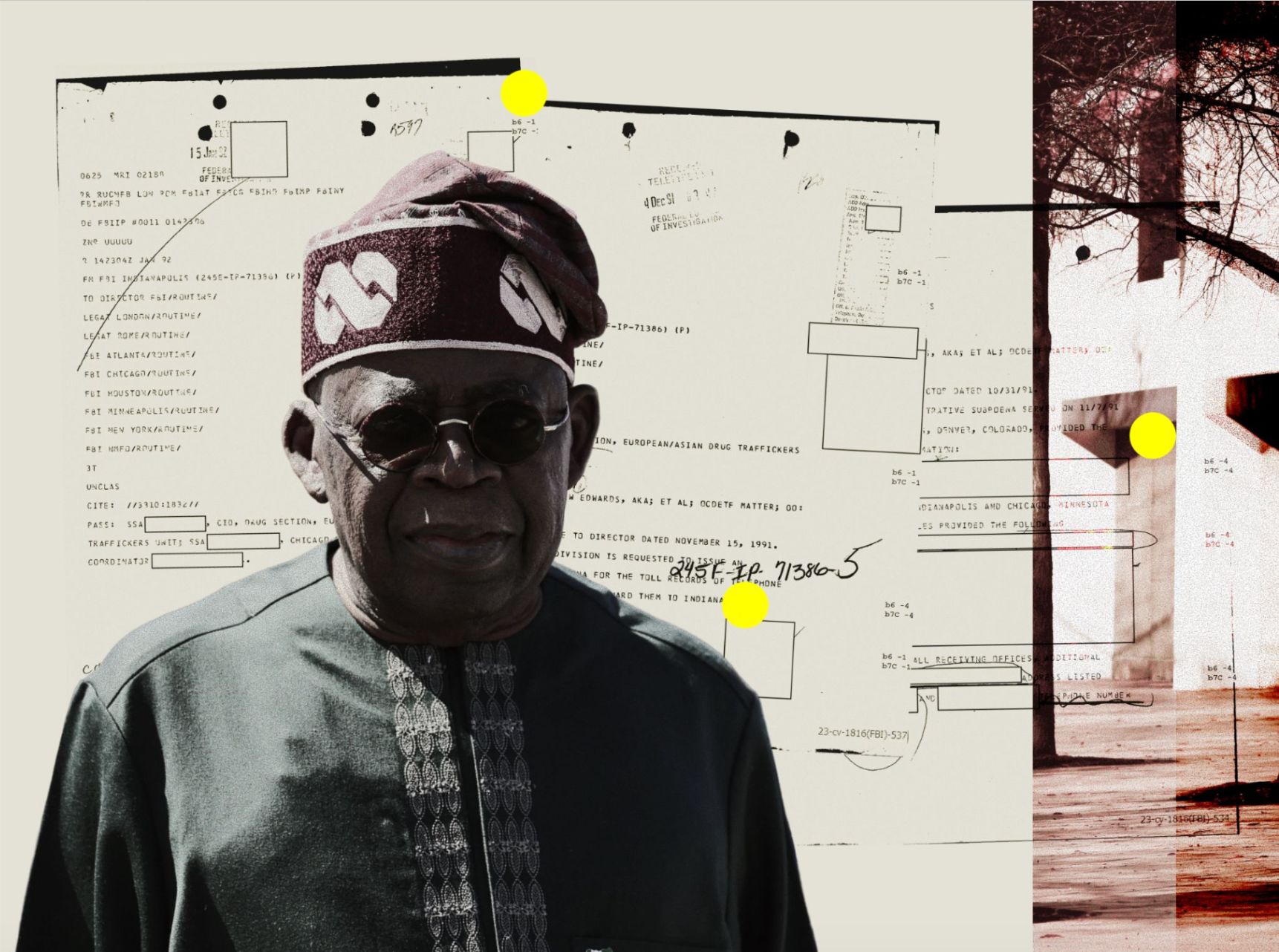 A graphic of Nigerian President Bola Tinubu
