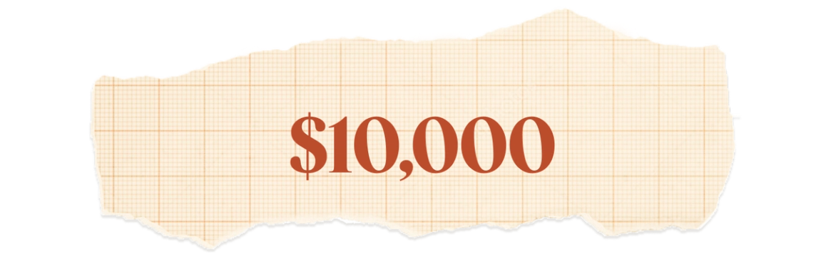 $10,000.