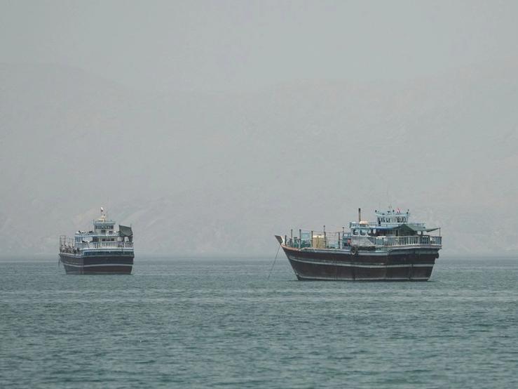 Vessels in the Strait of Hormuz.