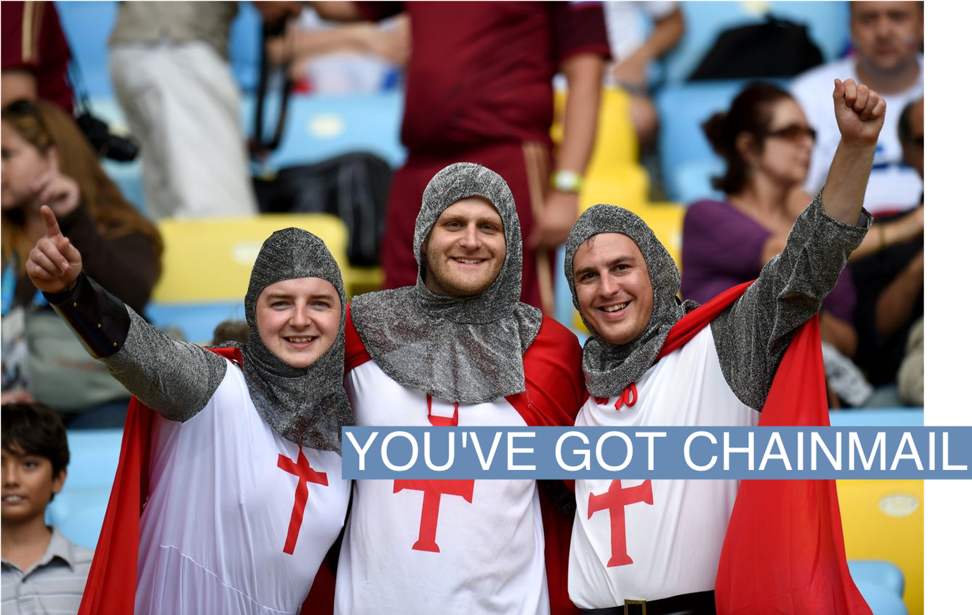 England fans at the World Cup
