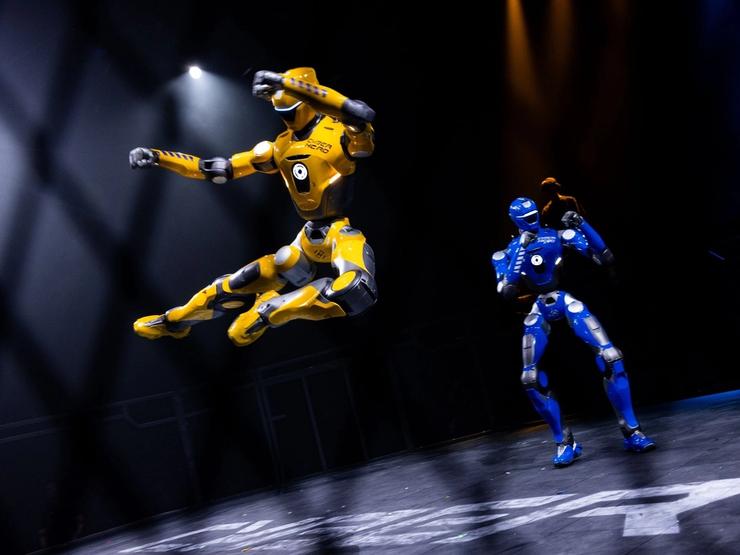 Robots fighting in Riyadh.